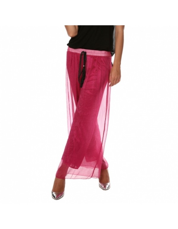 New FashionWomen's Sexy Casual Loose High Waist Solid Wide Leg Pants