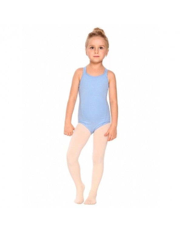 Girls' Gym Dance Back Rhombus Harness Solid Leotard