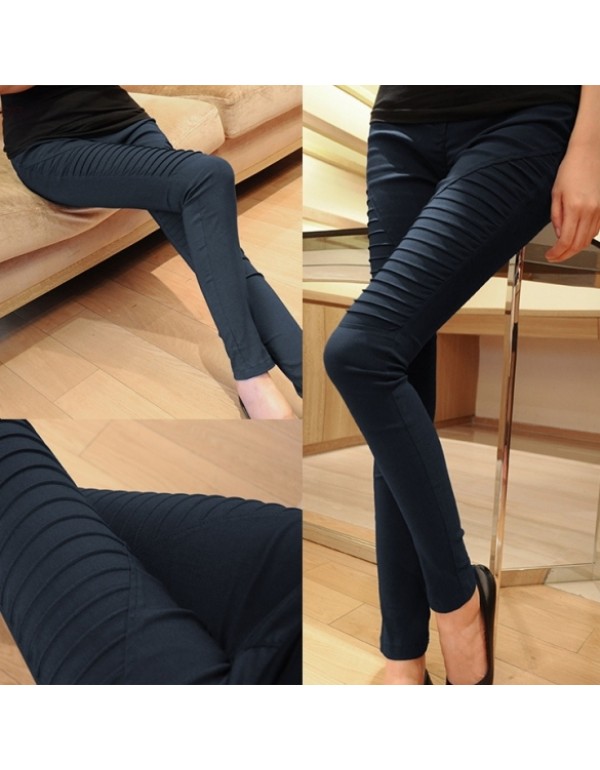 New Fashion Elastic Stretch Solid Slim Skinny Leggings Casual Pencil Pants Trousers