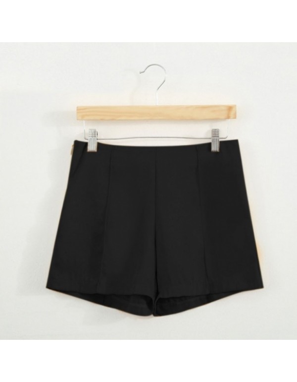 New FashionGirls High Waist Solid Casual Shorts