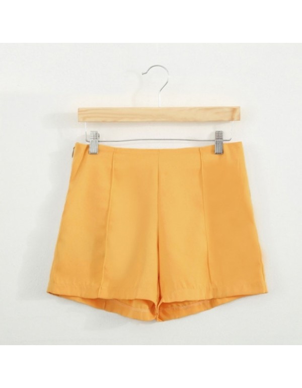 New FashionGirls High Waist Solid Casual Shorts