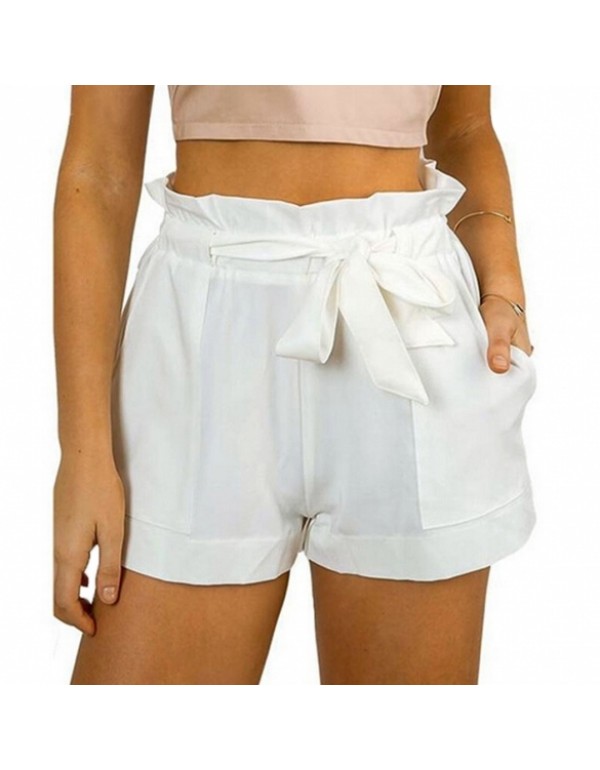 New Fashion Summer Beach Solid Shorts with Belt