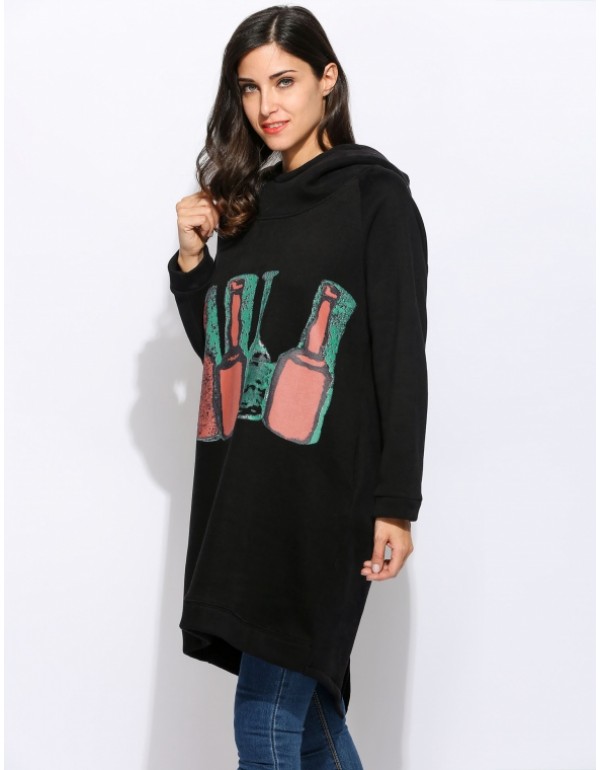 New Long Sleeve Hooded Pullover Prints Long Hoodies